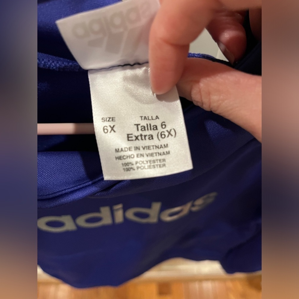 Girls cowl neck adidas pullover in 6x - Picture 7 of 8